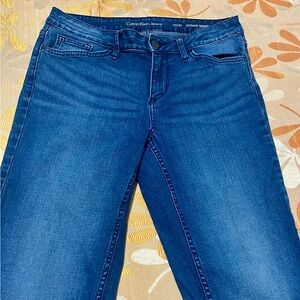 Calvin Klein Blue Skinny Jeans with Stonewashed Finish
